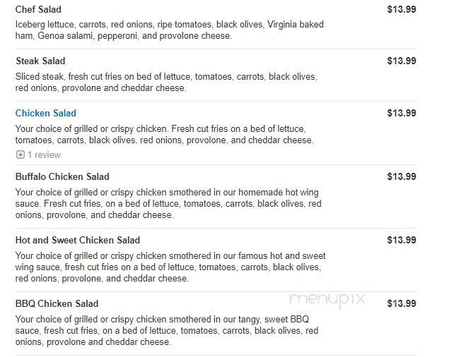 Christopher's Gourmet Pizza - Jeannette, PA menu_pic