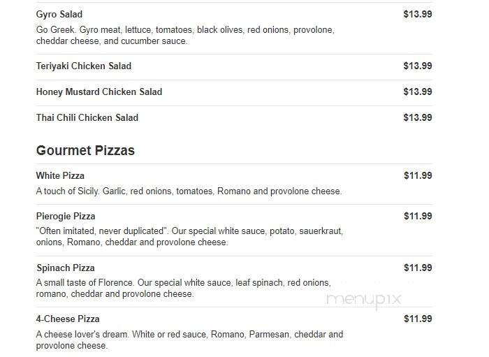 Christopher's Gourmet Pizza - Jeannette, PA menu_pic