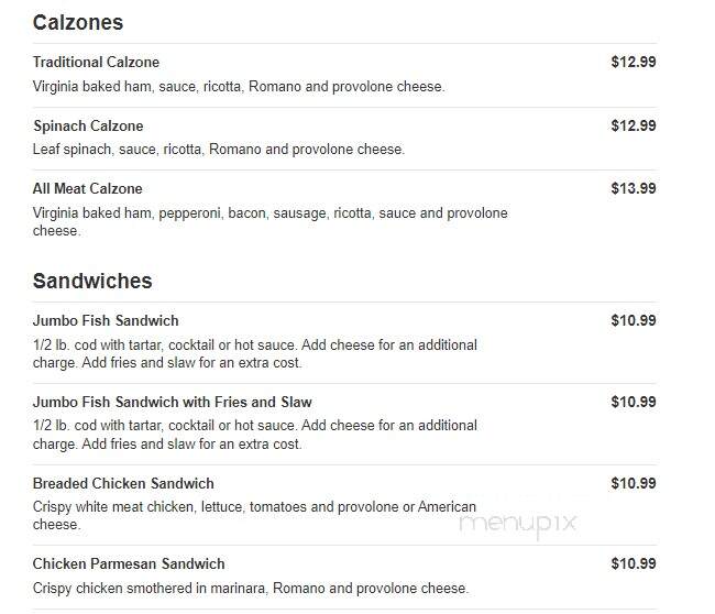 Christopher's Gourmet Pizza - Jeannette, PA menu_pic