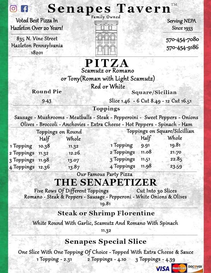 Senape's Tavern Pizza - Hazleton, PA