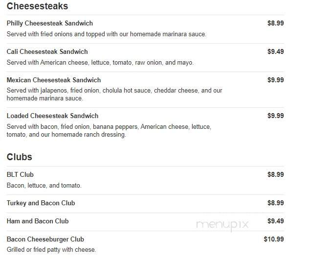Turn In Restaurant - Bath, PA menu_pic