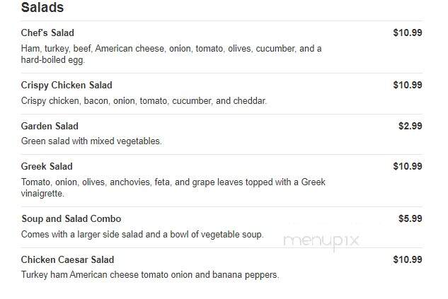 Turn In Restaurant - Bath, PA menu_pic