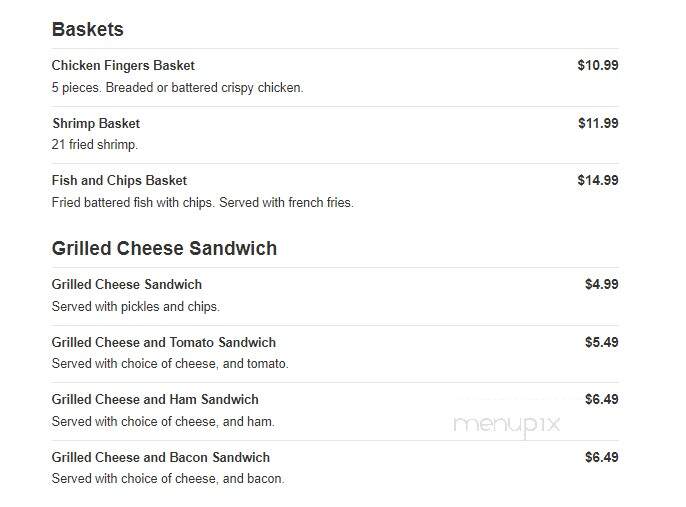 Turn In Restaurant - Bath, PA menu_pic