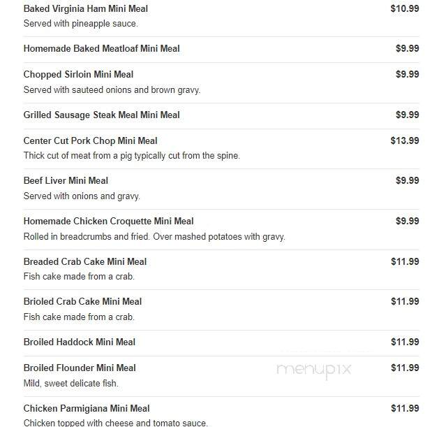 Turn In Restaurant - Bath, PA menu_pic