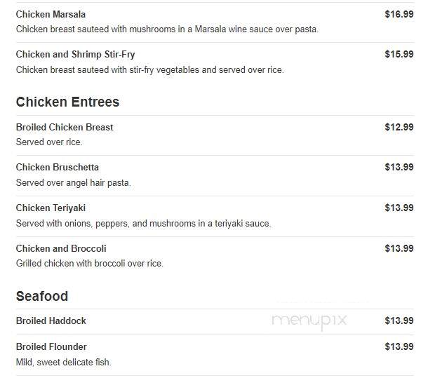 Turn In Restaurant - Bath, PA menu_pic