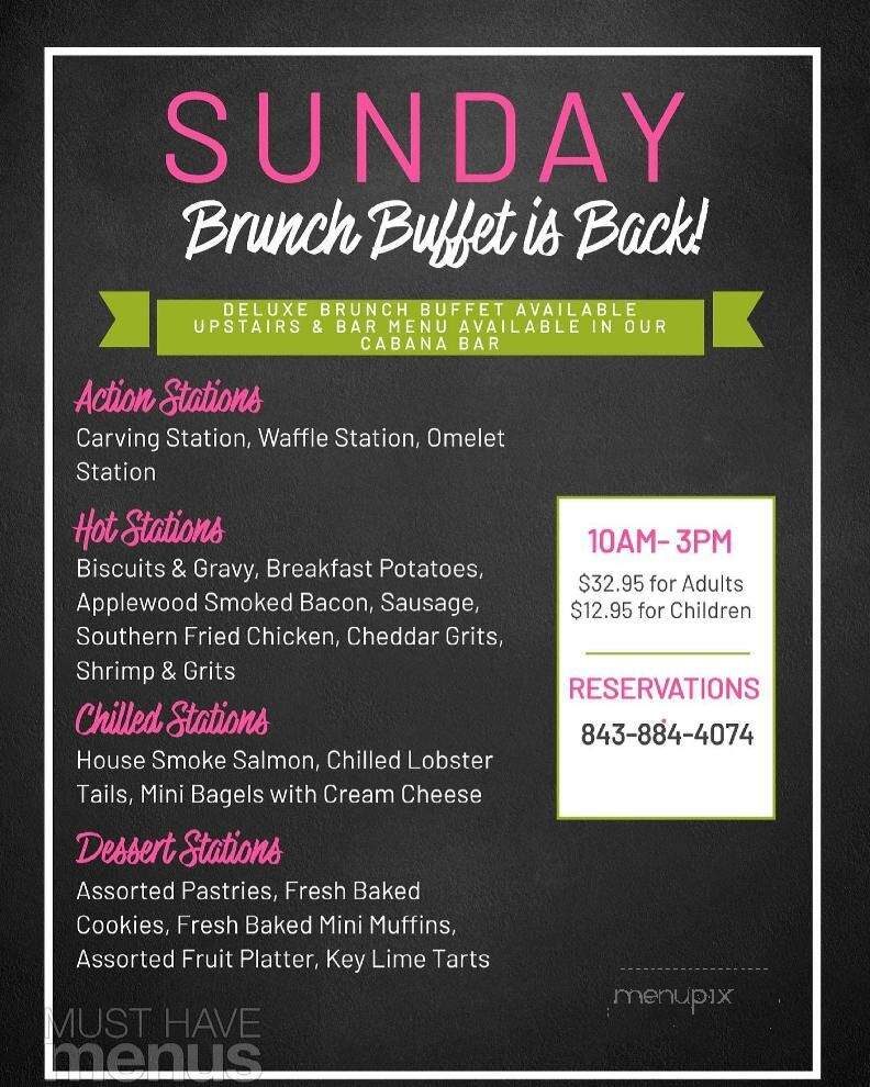 Water's Edge - Mount Pleasant, SC menu_pic