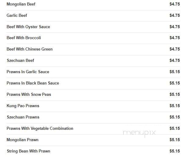 Little China - Clinton, TN menu_pic