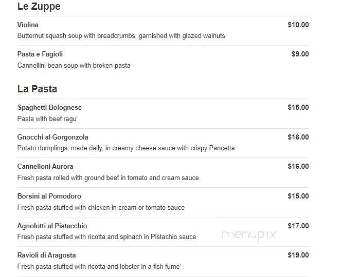 Cafe Oggi - McLean, VA menu_pic