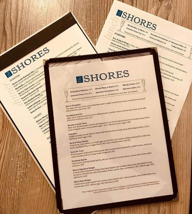 Shores Restaurant - Oxnard, CA menu_pic