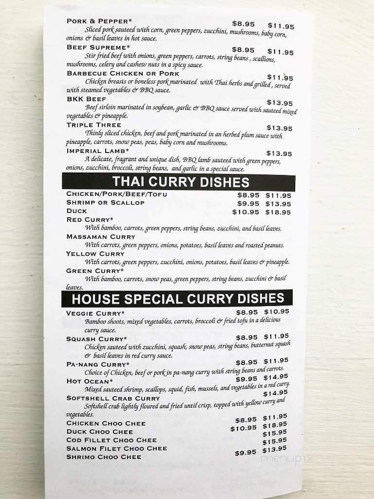 Thai Place - Putnam, CT menu_pic