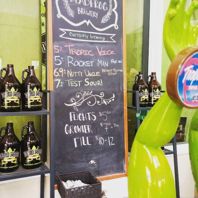 Dead Frog Brewery - Langley, BC menu_pic