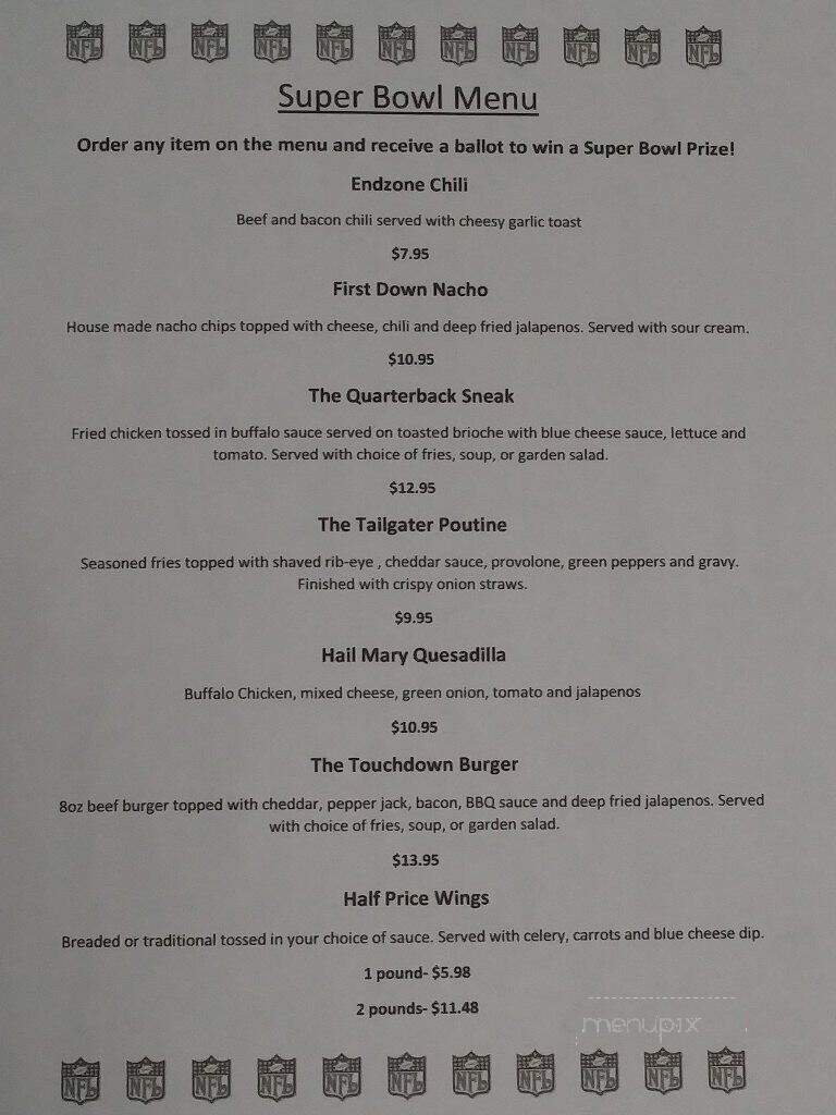 Firth's Celtic Pub - Hamilton, ON menu_pic