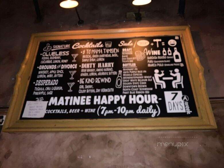 Adults Only - Los Angeles, CA menu_pic