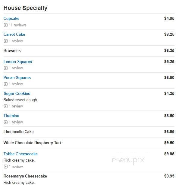 Oven Essence - North Attleborough, MA menu_pic