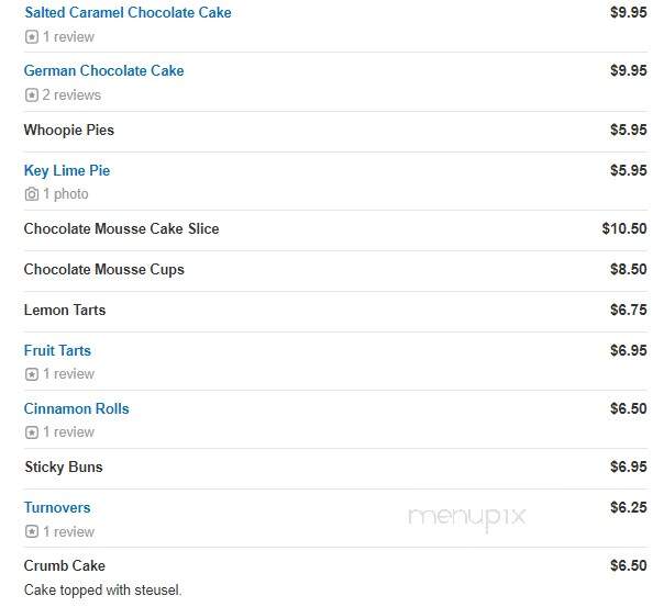 Oven Essence - North Attleborough, MA menu_pic