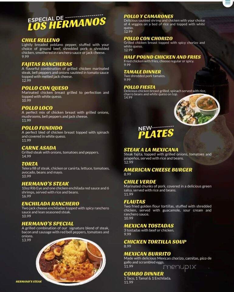 Los Tres Hermanos - Collinsville, OK menu_pic