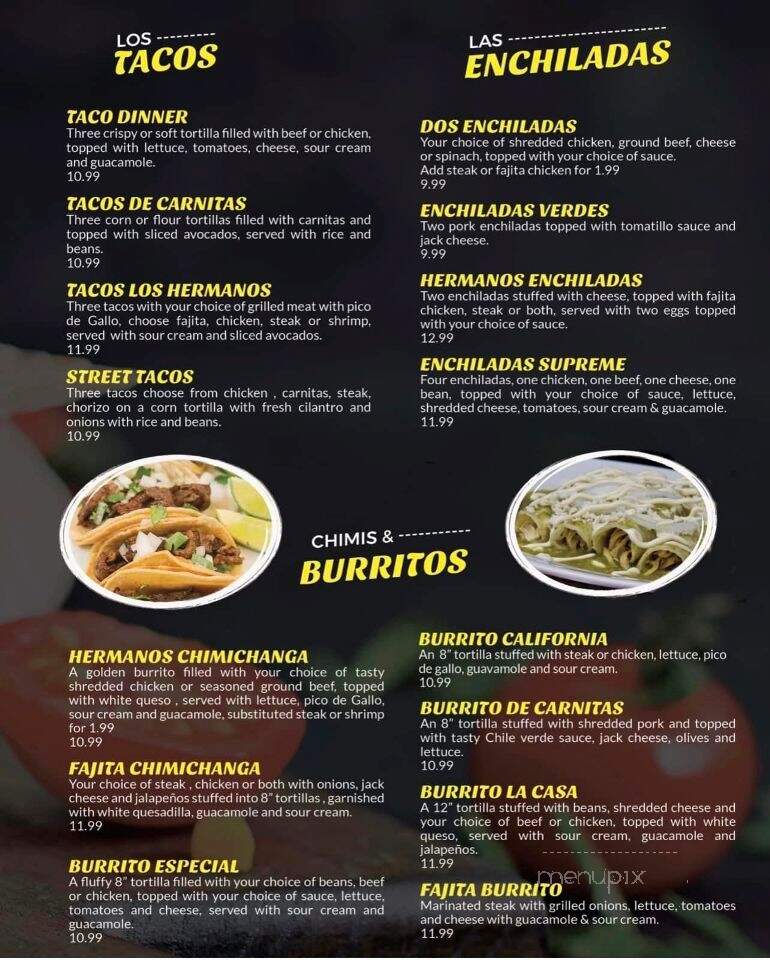 Los Tres Hermanos - Collinsville, OK menu_pic