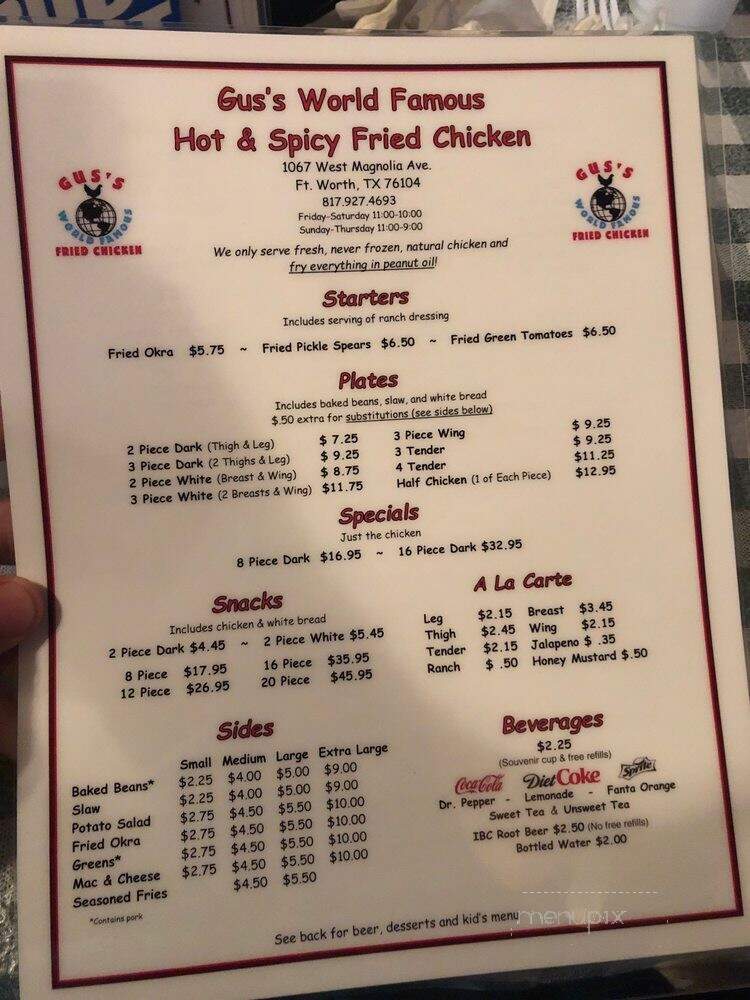 Gus's World Famous Fried Chicken - Fort Worth, TX