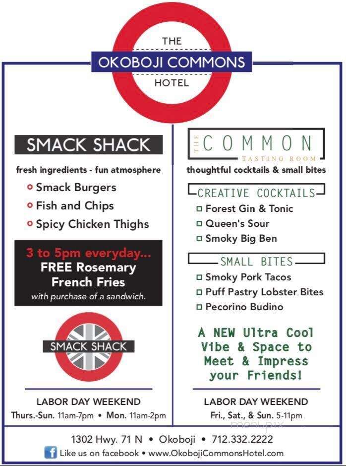 Smack Shack - Okoboji, IA menu_pic