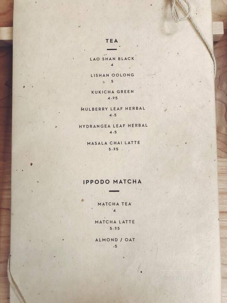 Maru Coffee - Los Angeles, CA menu_pic
