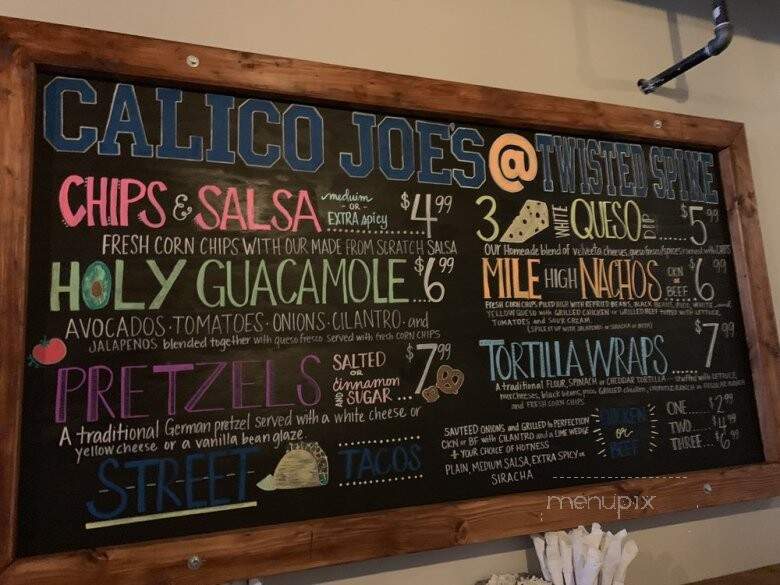 Twisted Spike Brewery Co - Oklahoma City, OK menu_pic