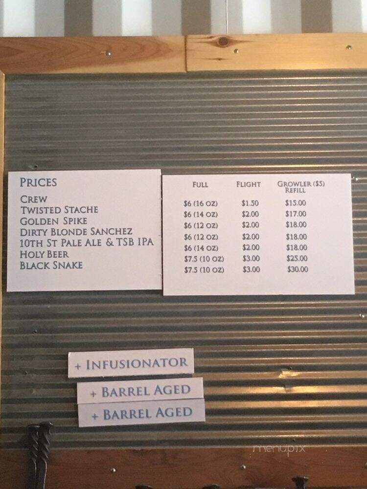 Twisted Spike Brewery Co - Oklahoma City, OK menu_pic