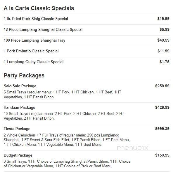 PhilHouse - Pittsburg, CA menu_pic