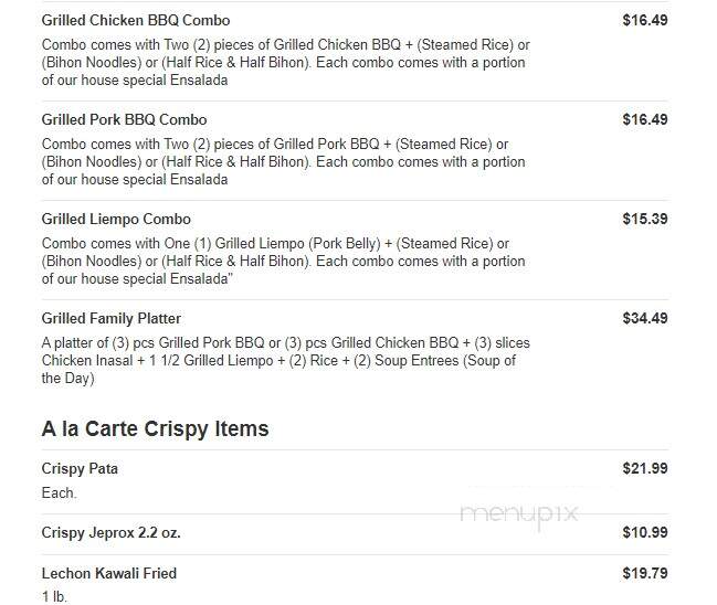 PhilHouse - Pittsburg, CA menu_pic