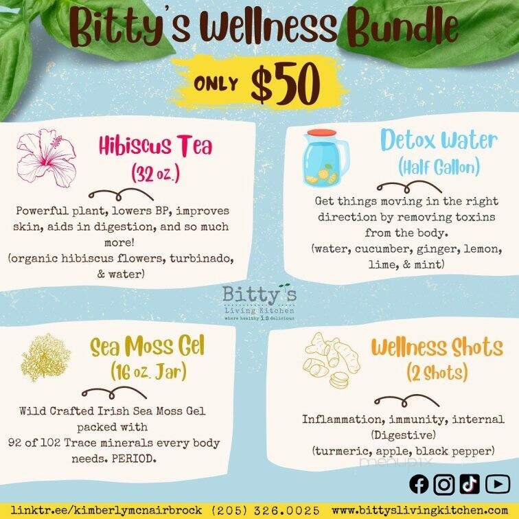 Bitty's Living Kitchen - Birmingham, AL menu_pic