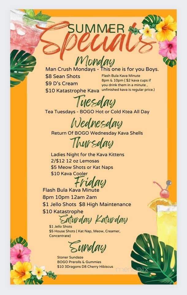 Kava Kat - Port St. Lucie, FL menu_pic