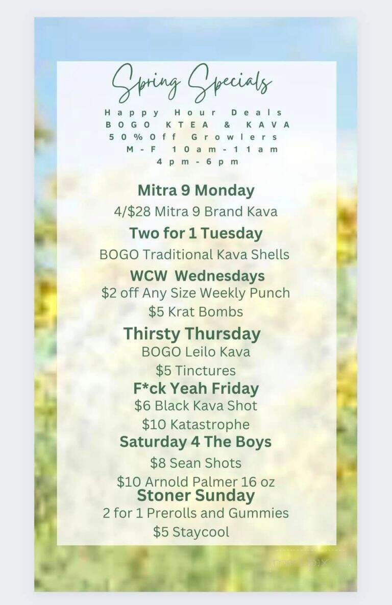 Kava Kat - Port St. Lucie, FL menu_pic
