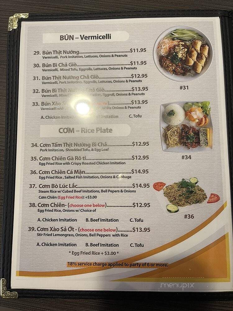 Golden Flower Veggie - Westminster, CA menu_pic