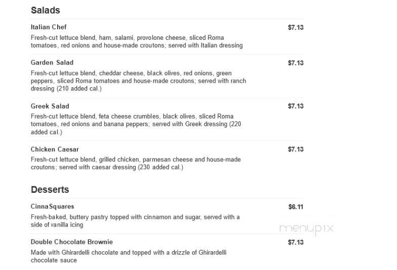 Marco's Pizza - Palm Coast, FL menu_pic