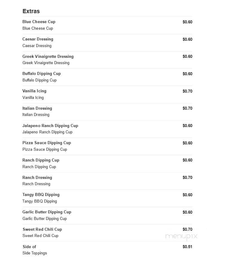 Marco's Pizza - Palm Coast, FL menu_pic