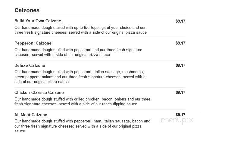Marco's Pizza - Palm Coast, FL menu_pic