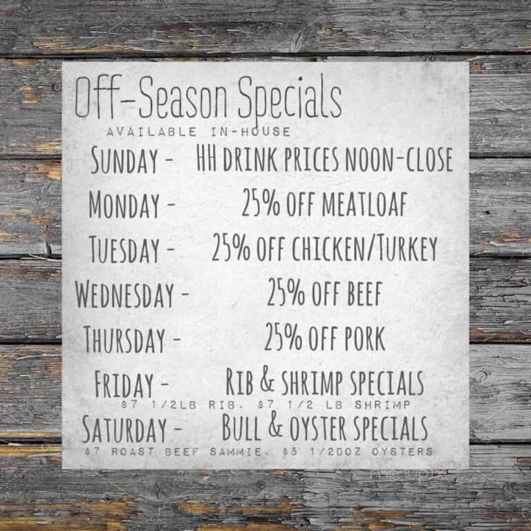 Northside Pit & Pub - Ocean City, MD menu_pic
