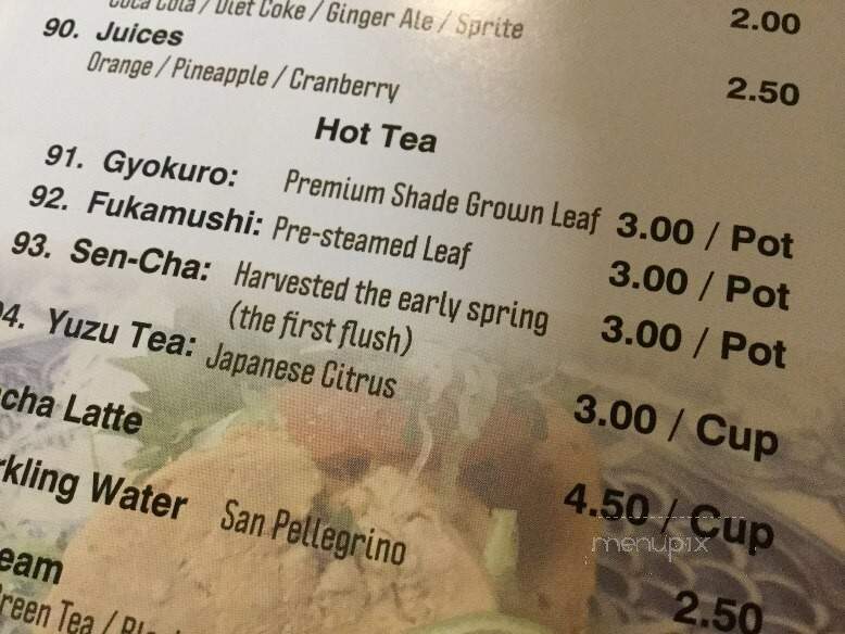 Sushi Miyazawa - Worcester, MA menu_pic