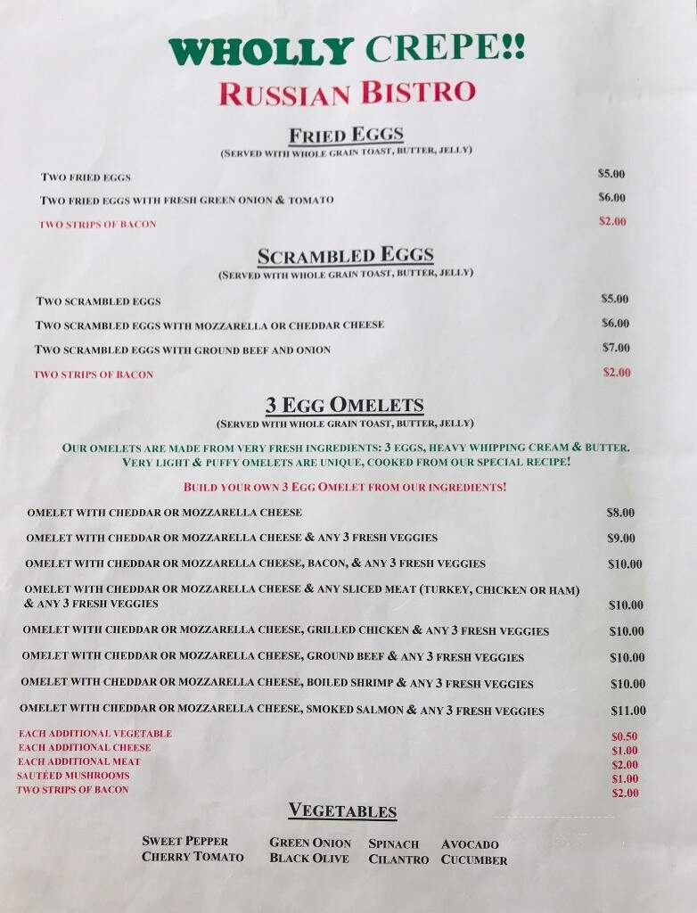 Wholly Crepe Russian Bistro - Tomball, TX menu_pic