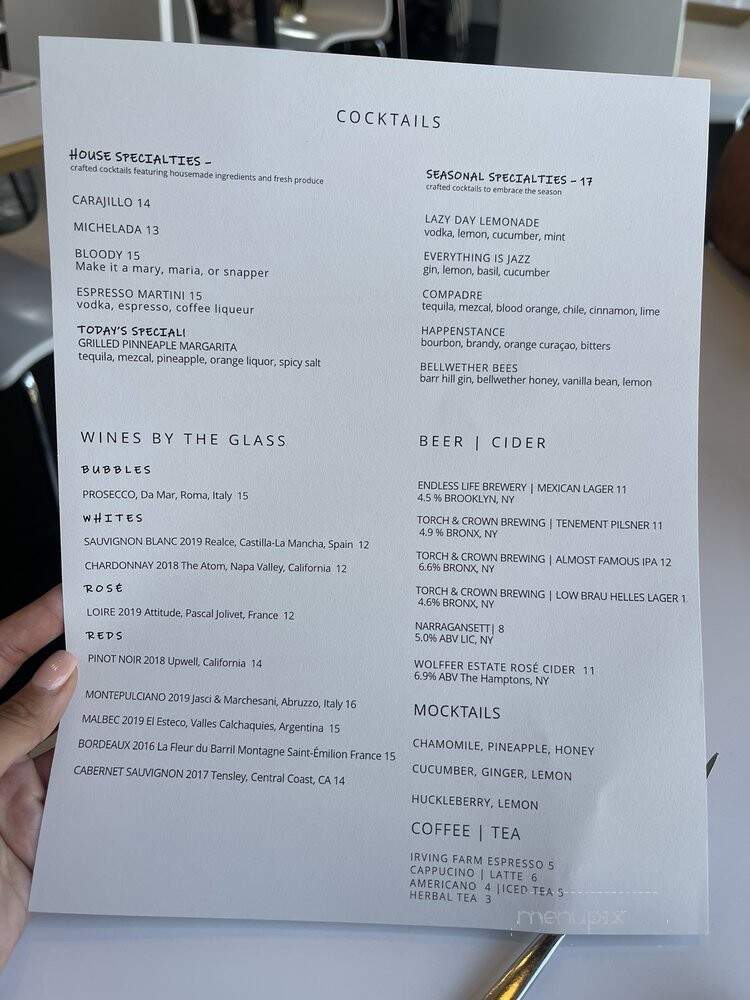 Bellwether - Long island City, NY menu_pic