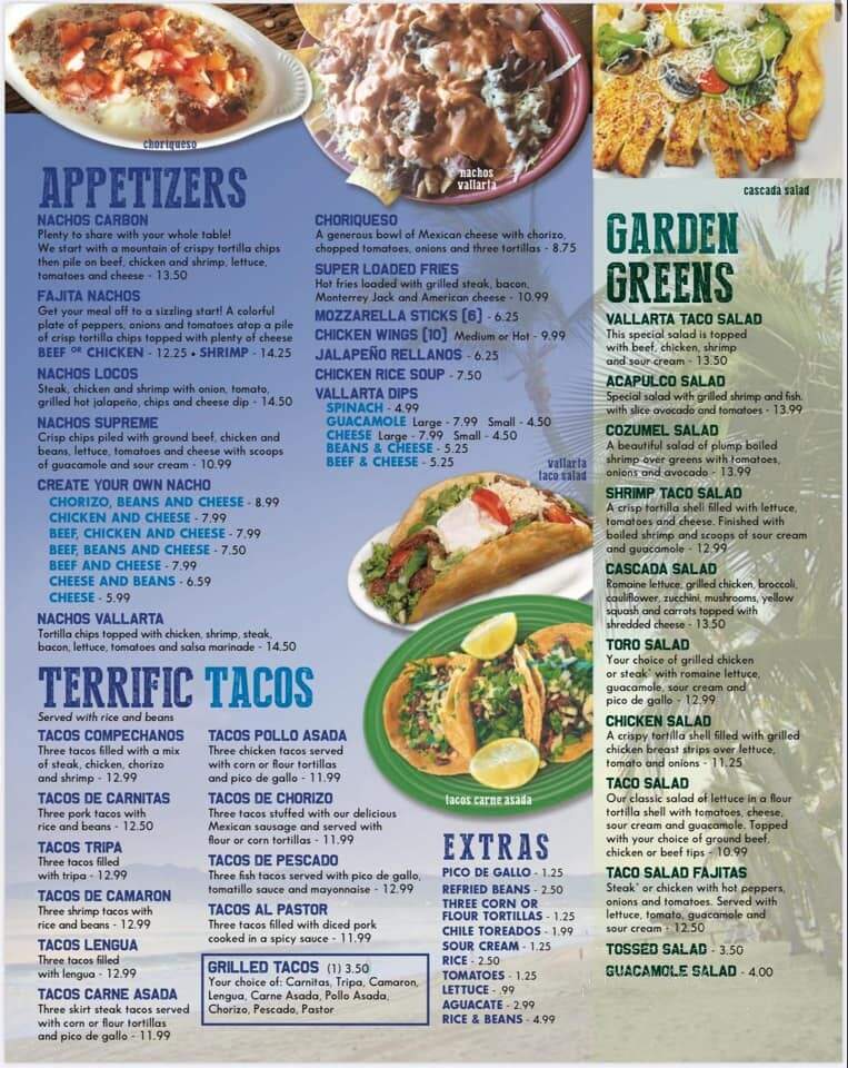 Taqueria Vallarta - Holland, MI menu_pic