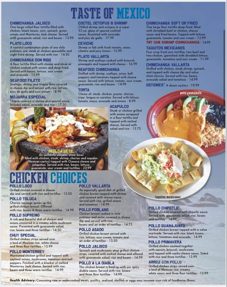 Taqueria Vallarta - Holland, MI menu_pic