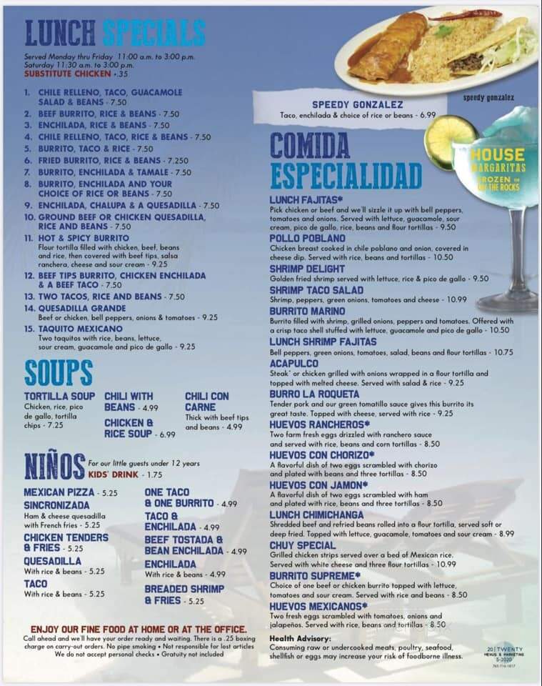 Taqueria Vallarta - Holland, MI menu_pic