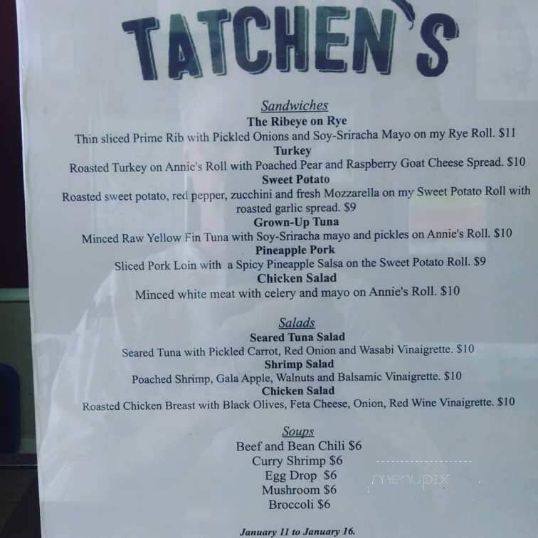 Tatchen's - Freehold, NJ menu_pic