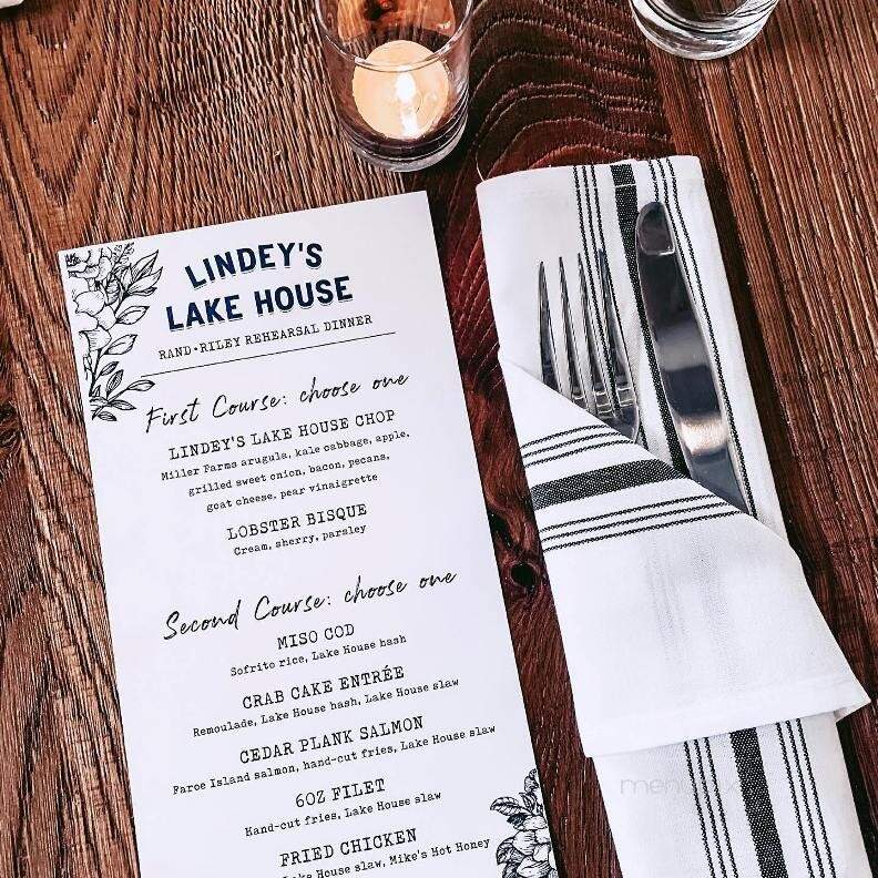 Lindey's Lake House -- Flats East Bank - Cleveland, OH menu_pic