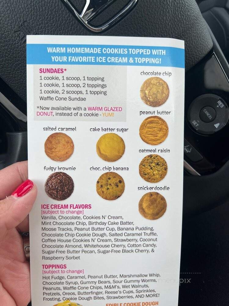 Byoc Build Your Own Cookie - Ocean City, MD menu_pic