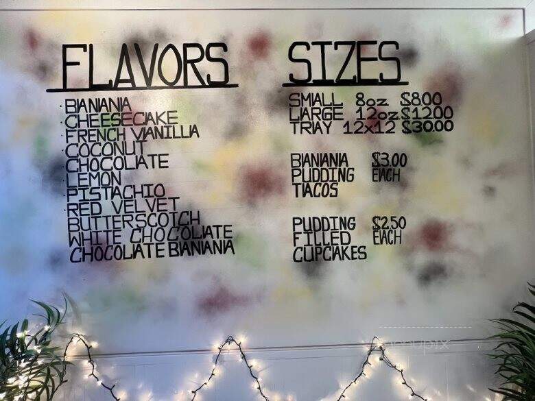 Extraordinary Banana Pudding - La Mesa, CA menu_pic