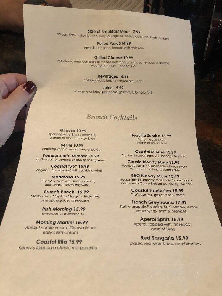 Coastal Craft Kitchen & Bar - Atlantic City, NJ menu_pic