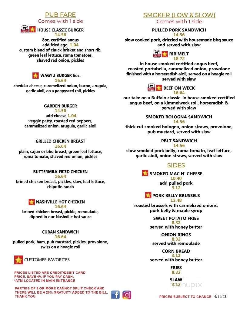 Brownie's Sports Bar and Tavern - North Tonawanda, NY menu_pic