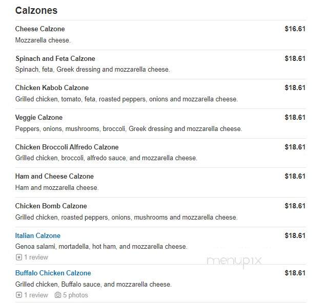 Flo's Pizza - Brockton, MA menu_pic