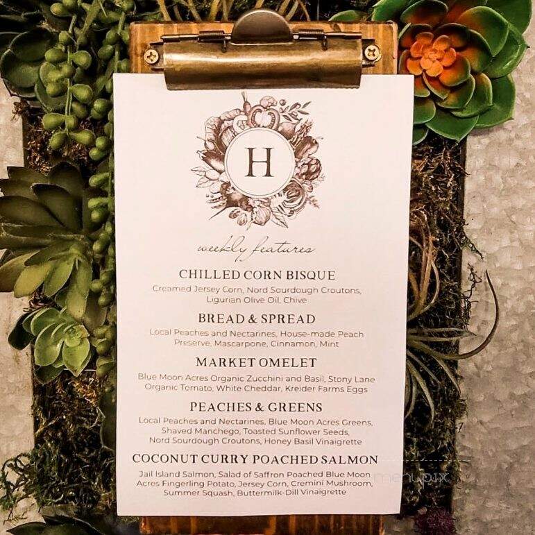 Heirloom Doylestown - Doylestown, PA menu_pic